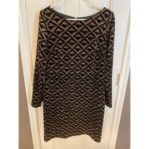 Jessica Howard Gold/Black Glitter Dress